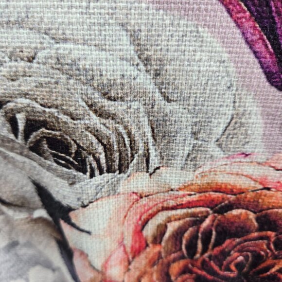 Asos Light Pink Floral Textured Back V-Neck Midi Dress Size 4 - Picture 11 of 15